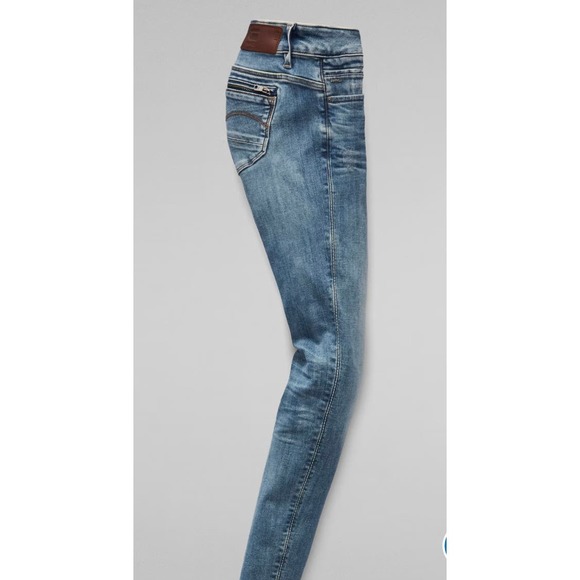 G-Star Raw MIDGE ZIP MID SKINNY JEANS * Timeless Style in Size 30 MSRP180 wom805 - Picture 3 of 4